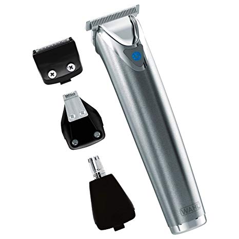 WAHL 9818-5001 Stainless Steel Lithium Ion Men's Multi Purpose Beard Facial Trimmer and Total Body Groomer