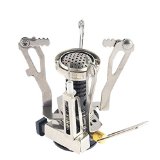 Outdoor Camping Hiking Backpacking Picnic Cookware Cooking Tool Set Pot Pan  Piezo Ignition Canister Stove