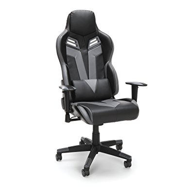 RESPAWN-104 Racing Style Gaming Chair - Reclining Ergonomic Leather Chair, Office or Gaming Chair (RSP-104-GRY)