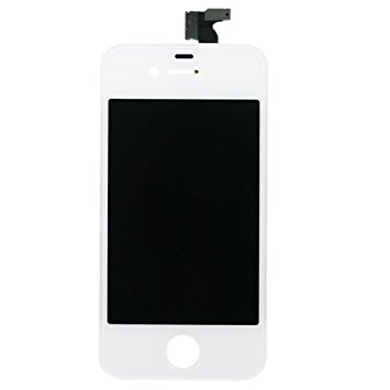 Grade A White Replacement Lcd Screen Digitizer Assembly for iPhone 4S with Free Tools