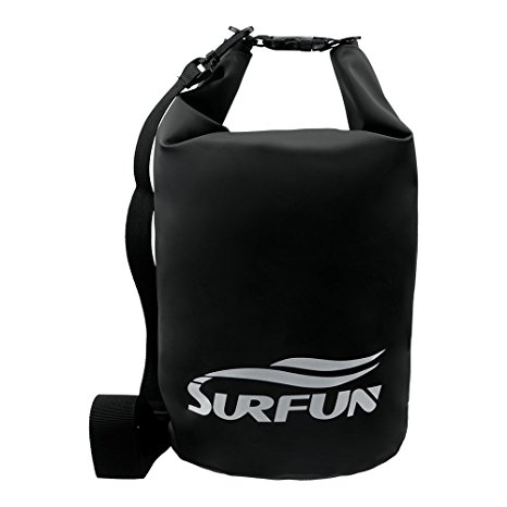 Surfun Heavy duty Premium Durable Waterproof Dry Bag with Shoulder Strap & Roll Top Closure System