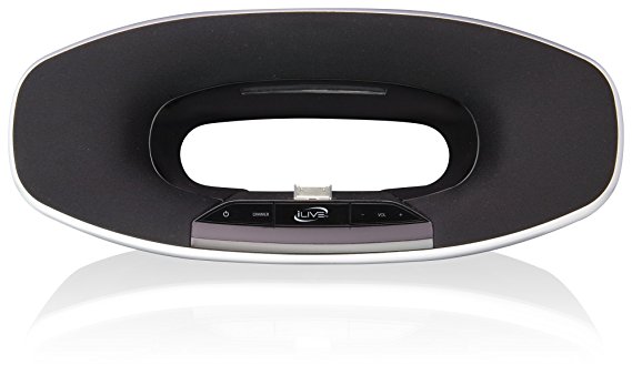 iLive  Play and Charge Speaker Dock for iPad/iPhone/iPod - Black