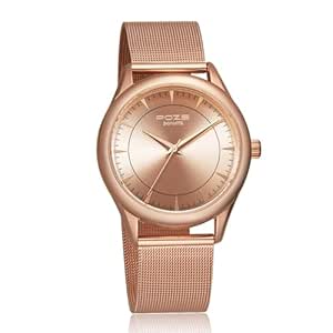 Sonata Poze Quartz Analog Rose Gold Dial Stainless Steel Strap Watch for Men-SP70020WM01W