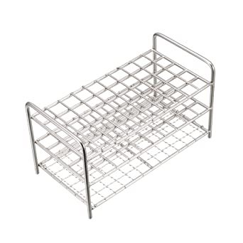 uxcell Stainless Steel Test Tube Holder Rack 50 Hole 3 Layer for 10-13mm Tubes