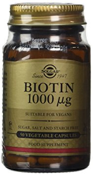 Solgar 1000 mcg Biotin Vegetable Capsules - Pack of 50