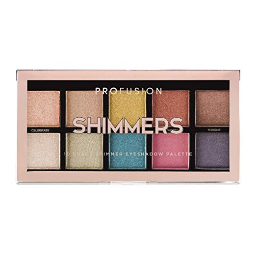 Profusion Cosmetics Mini Artistry 10 Shade Eyeshadow Palette, Shimmers