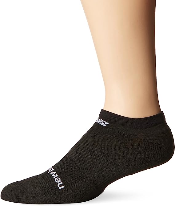 New Balance Technical Elite Nbx Olefin No Show Socks (1 Pair), XL, Black