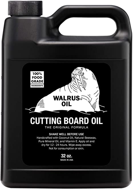 WALRUS OIL - Cutting Board Oil and Wood Butcher Block Oil, 32 oz Jug, Food-Safe