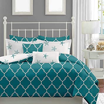 Shatex 3 Pieces Bedding Comforter Sets Queen Set– Ultra Soft 100% Microfiber Polyester – Victoria Green Comforter with 2 Pillow Shams
