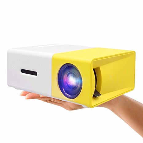 WEILIANTE Portable Mini LED Projector Outdoor Cinema Theater Projector USB/SD/AV/HDMI Input Mini Pocket Projector With Remote Control