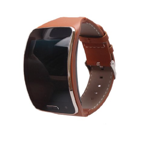 Replacement Genuine Leather Band For Samsung Gear S SM-R750 Wristband Bracelet Watchband Strap