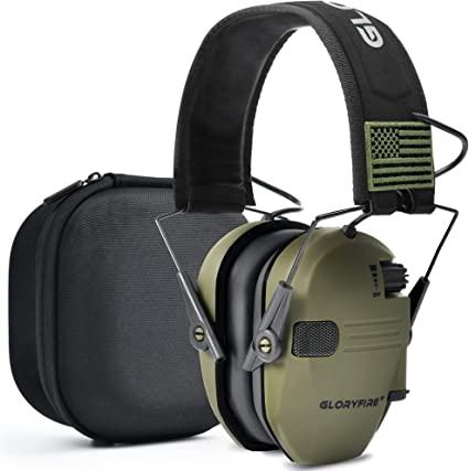 GLORYFIRE Ear Protection for Shooting Electronic Hearing Protection Noise Cancelling Ear Muffs