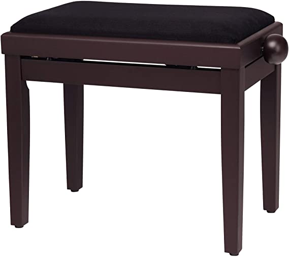 Classic Cantabile Piano Bench Rosewood Mat, Solid Wood