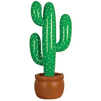 Inflatable Cactus Party Accessory (1 count) (1/Pkg)