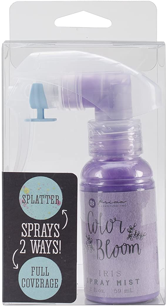 Prima Marketing CBS-3744 Color Bloom Spray Bottle, 2-Ounce, Sparkling Pastel Iris
