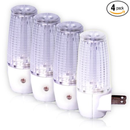 Maxxima MLN-09 LED Night Light with Dusk to Dawn Sensor (Pack of 4)