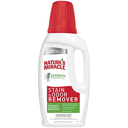 Nature’s Miracle Stain and Odor Remover for Dogs, Enzymatic Formula Dog Stain & Odor Remover