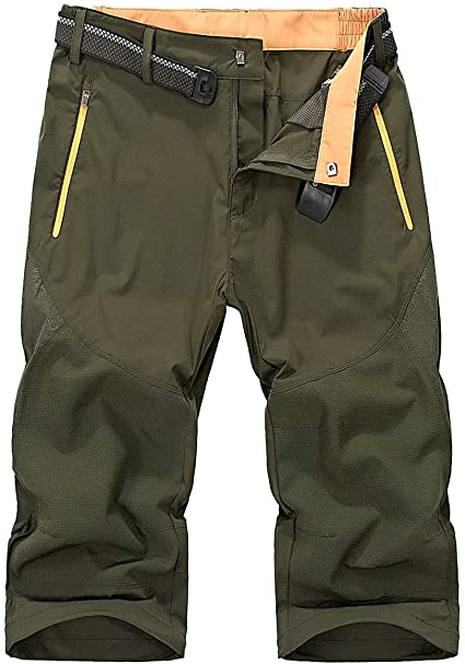 CARWORNIC Men's Outdoor Hiking Shorts Quick Dry Lightweight Stretch Mountain Casual Cargo Shorts