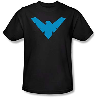 Batman Classic Nightwing Symbol Licensed Adult T-Shirt