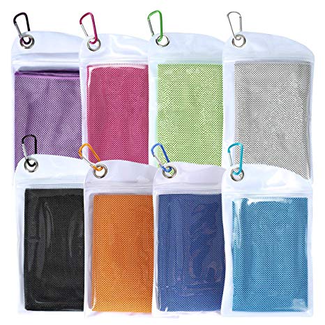 Cooling Towel Microfiber Towel Fast Drying - Super Absorbent - Ultra Compact Cooling Towel for Sports, Workout, Fitness, Gym, Yoga, Pilates, Travel, Camping
