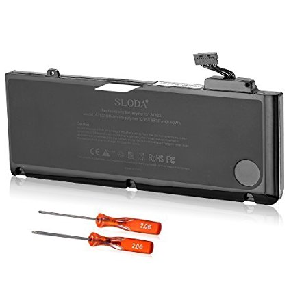 SLODA® Performance Battery for Apple Macbook Pro 13 inch A1278 A1322 [2009 2010 2011 Version] Battery 020-6547-A 661-5229 661-5557