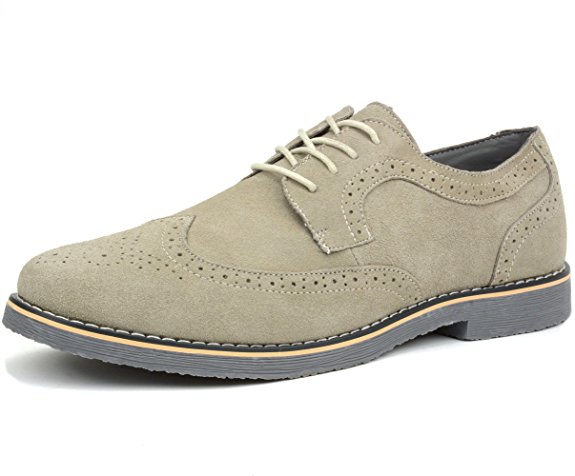 Alpine Swiss Men's Beau Dress Shoes Genuine Wing Tip Oxfords