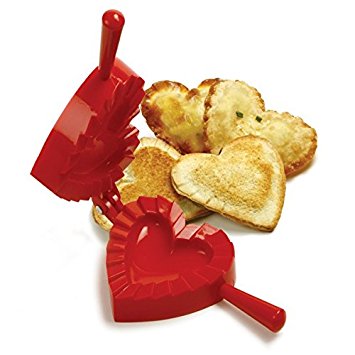 Norpro 1012 Heart Dough and Dumpling Press, Red