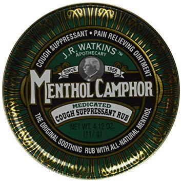 JR Watkins Original Menthol Camphor Cough Ointment/Rub 4.1 oz