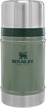 Stanley Vacuum Insulated Large Food Jar, 18/8 Stainless Steel Food Jar for Cold and Hot Food, Soup Thermos with Leak Proof Lid Doubles as Cup, Wide Mouth Food Thermos