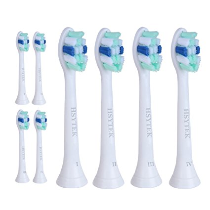 Replacement Toothbrush Heads for Philips Sonicare Toothbrush, Fits Philips Sonicare DiamondClean, EasyClean, FlexCare, HealthyWhite and More Brush Handles, 8 Pack Comes With Hygienic Travel Caps
