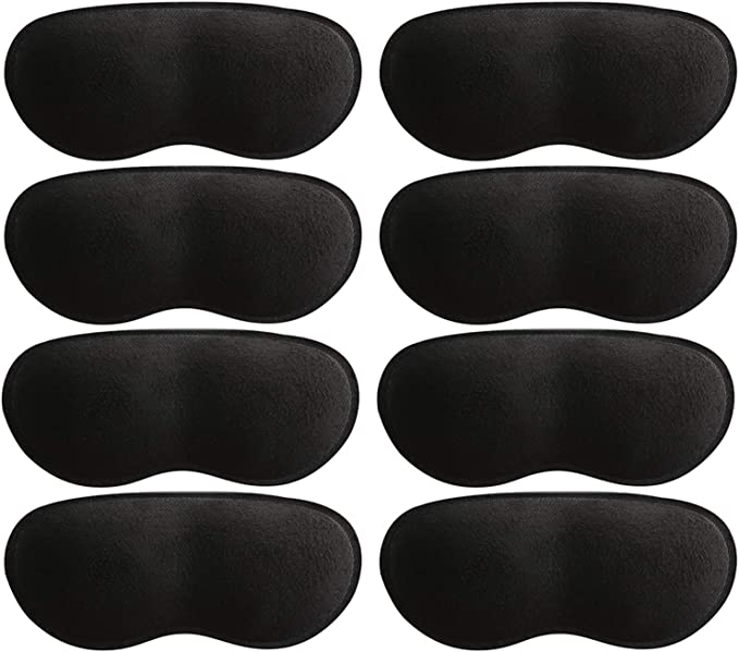 Heel Cushion Pads for Men and Women| Soft Shoe Inserts| Heel Cushion Inserts| Self-Adhesive| Foot Care Protectors| Grips Liners Loose Shoes| Heel Pain Relief| Bunion Callus| Blisters( 4 Pairs Black)