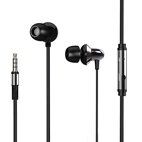 DIVOIX DV110 In-Ear Headphone Earbuds Lightweight Earphones with Microphone-Grey