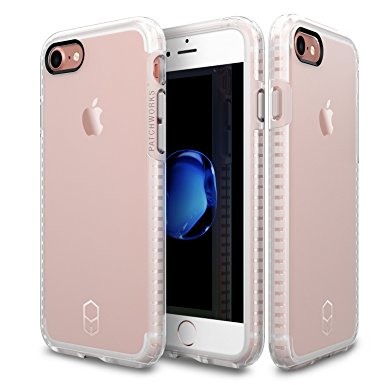 Patchworks Level Case Clear for iPhone 7 - Military Grade Protection Case, Extra Protection, Impact Disperse System