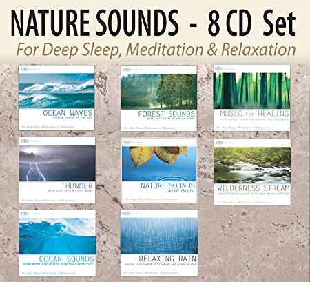 NATURE SOUNDS Set: Ocean Waves, Forest Sounds, Thunder, Nature Sounds with Music, Wilderness Stream, Ocean Sounds, Relaxing Rain, Music for Healing; for Deep Sleep, Meditation, & Relaxation