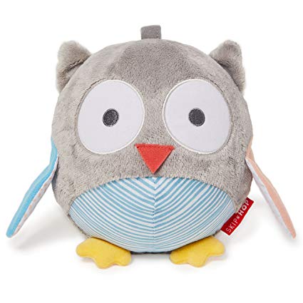 Skip Hop Baby Treetop Friends Owl Chiem Ball, Grey Pastel (Recolor), Multi