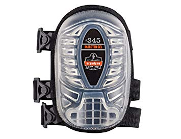 Ergodyne ProFlex 345 Long Cap Injected Gel Knee Pads, Black