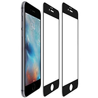 YJan Screen Protector 2-Pack Compatible iPhone 8/7 Tempered Glass Full Coverage Anti-Oil & Anti-Fingerprint Coating HD Clarity 10D Touch Accuracy