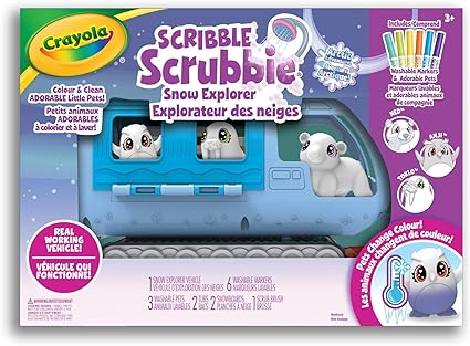 Crayola Scribble Scrubbie Pets Arctic Snow Explorer Playset, Creative Toys