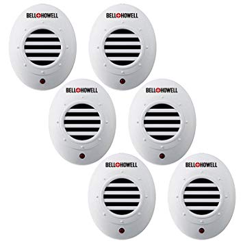 Bell   Howell Micro Ultrasonic Pest Repeller with LED Indicator, (6 Pack)