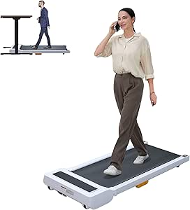 Flexispot Walking Pad, Under Desk Treadmill with Brushless Motor, 3 in 1 Portable Running Machine, Countdown Modes, Spacious Jogging Area for Home, Office Workout