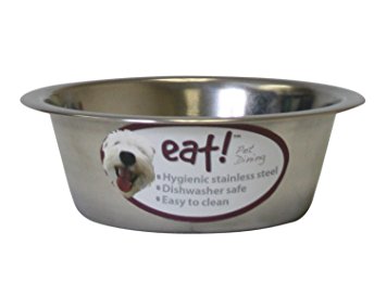OurPets Basic Stainless Steel Dog Bowl, 1 Pint