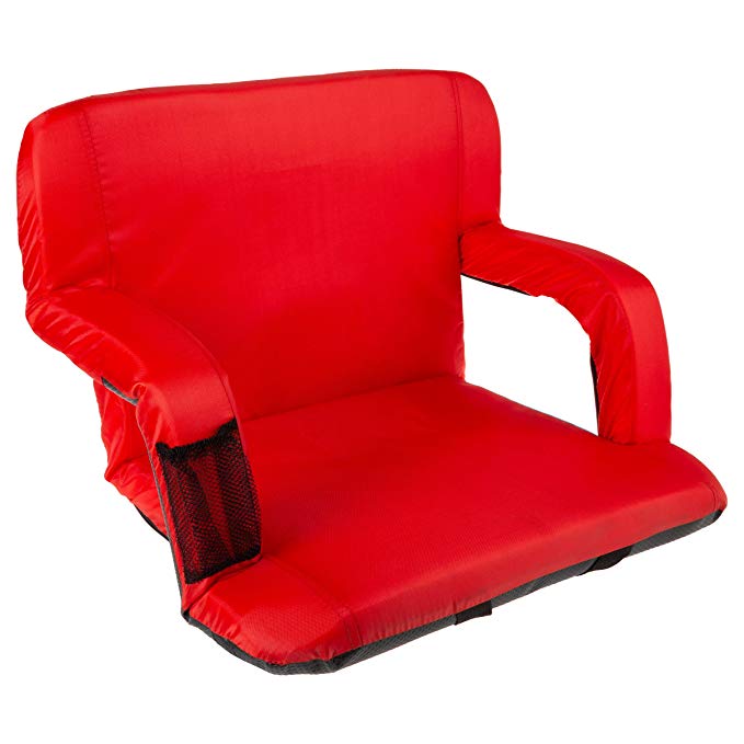 Home-Complete Stadium Seat Chair- Wide Bleacher Cushion