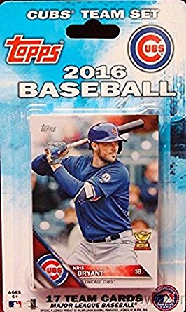 Chicago Cubs 2016 Topps Baseball Factory Sealed EXCLUSIVE Special Limited Edition 17 Card Complete Team Set with Kris Bryant, Kyle Schwarber & Many More Stars & Rookies! Shipped in Bubble Mailer!