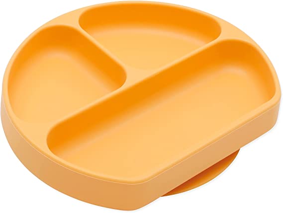 Bumkins - Silicone Grip Dish - Tangerine