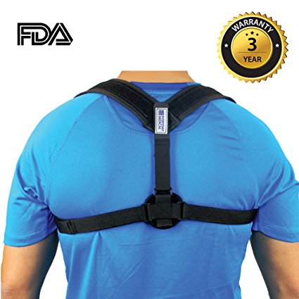 Everyday Medical Posture Support Brace, Adjustable Figure 8 Harness, Clavicle Support Brace and Thoracic Posture Corrector, Improves Slouching, Bad Posture, Upper Back Pain & Thoracic Kyphosis