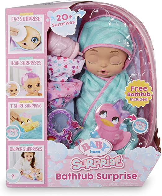 Baby Born Surprise Bathtub Surprise Teal Kitty Ears