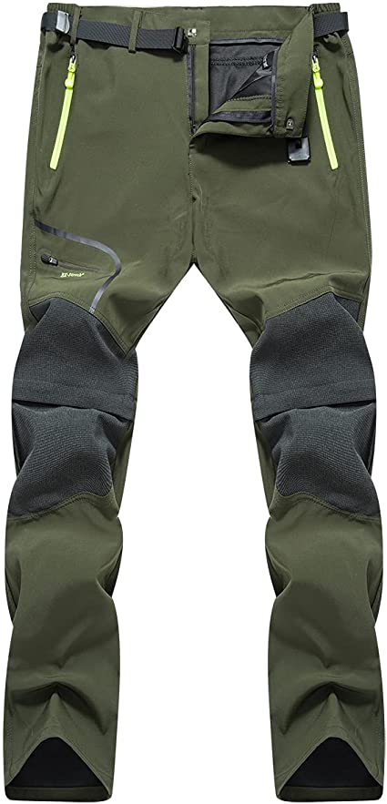 CARWORNIC Men's Quick Dry Convertible Hiking Pants Lightweight Zip Off Climbing Safari Outdoor Pants