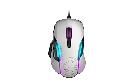 ROCCAT KONE AIMO - RGBA Smart Customization Gaming Mouse, White