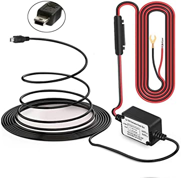 INRIGOROUS Mini Usb Car Camera Hard Wire Kit DC 12V to 5V Power Inverter Converter Regulator Kit for Car Camera Dash Cam Camcorder Recorder