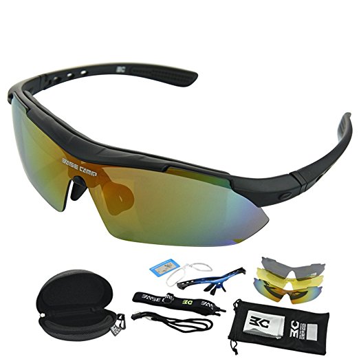 Polarized Cycling Glasses 3 Lens Bicycle Running Fishing Sport Sunglasses